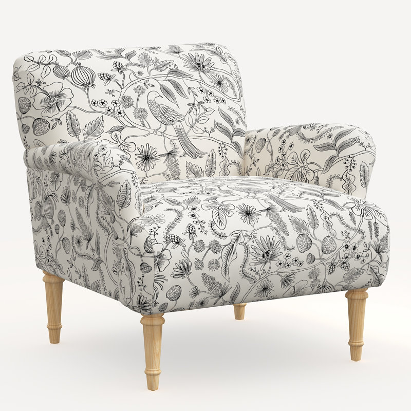 Rifle Paper Co. X Cloth & Company Bristol Upholstered Armchair Wayfair